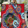Custom NAIDOC Week 2024 Essendon Bombers Quilt Australia Aboriginal Dot Painting