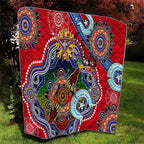 Custom NAIDOC Week 2024 Essendon Bombers Quilt Australia Aboriginal Dot Painting