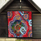Custom NAIDOC Week 2024 Essendon Bombers Quilt Australia Aboriginal Dot Painting