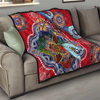 Custom NAIDOC Week 2024 Essendon Bombers Quilt Australia Aboriginal Dot Painting