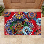 Custom NAIDOC Week 2024 Essendon Bombers Rubber Doormat Australia Aboriginal Dot Painting