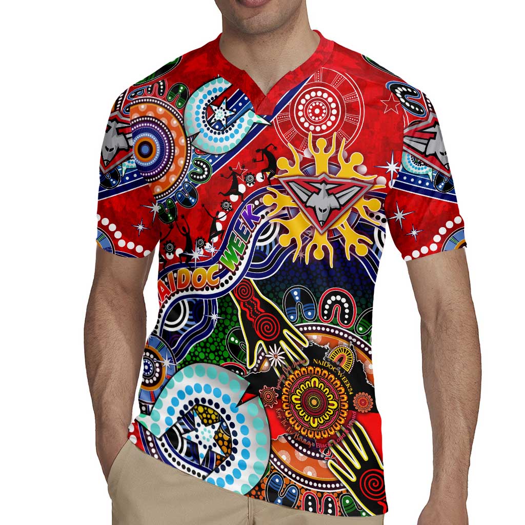 Custom NAIDOC Week 2024 Essendon Bombers Rugby Jersey Australia Aboriginal Dot Painting