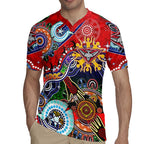 Custom NAIDOC Week 2024 Essendon Bombers Rugby Jersey Australia Aboriginal Dot Painting