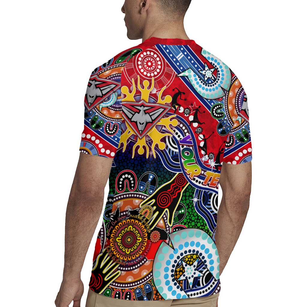 Custom NAIDOC Week 2024 Essendon Bombers Rugby Jersey Australia Aboriginal Dot Painting