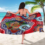 Custom NAIDOC Week 2024 Essendon Bombers Sarong Australia Aboriginal Dot Painting