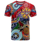 Custom NAIDOC Week 2024 Essendon Bombers T Shirt Australia Aboriginal Dot Painting