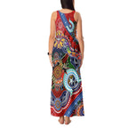 Custom NAIDOC Week 2024 Essendon Bombers Tank Maxi Dress Australia Aboriginal Dot Painting