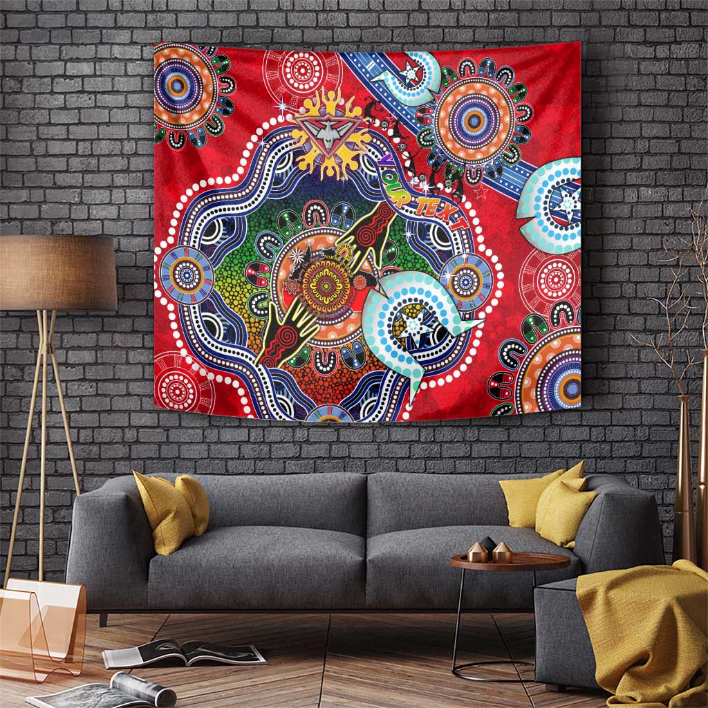 Custom NAIDOC Week 2024 Essendon Bombers Tapestry Australia Aboriginal Dot Painting