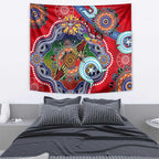 Custom NAIDOC Week 2024 Essendon Bombers Tapestry Australia Aboriginal Dot Painting