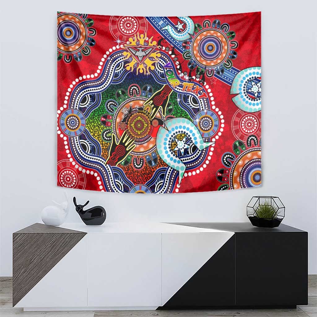 Custom NAIDOC Week 2024 Essendon Bombers Tapestry Australia Aboriginal Dot Painting