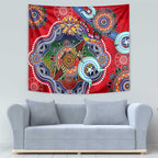 Custom NAIDOC Week 2024 Essendon Bombers Tapestry Australia Aboriginal Dot Painting