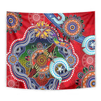 Custom NAIDOC Week 2024 Essendon Bombers Tapestry Australia Aboriginal Dot Painting