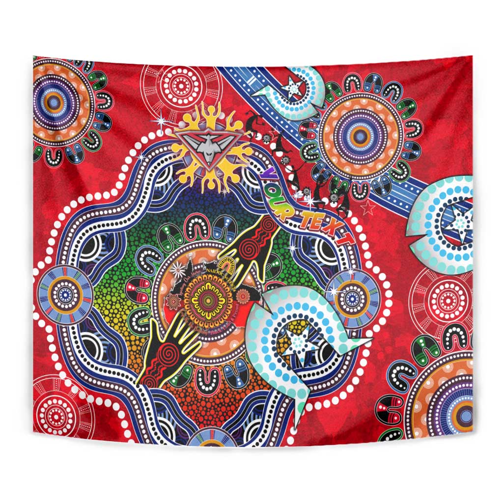 Custom NAIDOC Week 2024 Essendon Bombers Tapestry Australia Aboriginal Dot Painting