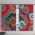 Custom NAIDOC Week 2024 Essendon Bombers Window Curtain Australia Aboriginal Dot Painting