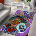 Custom NAIDOC Week 2024 Fremantle Dockers Freo Area Rug Australia Aboriginal Dot Painting