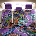 Custom NAIDOC Week 2024 Fremantle Dockers Freo Back Car Seat Cover Australia Aboriginal Dot Painting