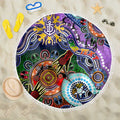 Custom NAIDOC Week 2024 Fremantle Dockers Freo Beach Blanket Australia Aboriginal Dot Painting