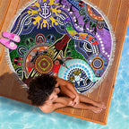 Custom NAIDOC Week 2024 Fremantle Dockers Freo Beach Blanket Australia Aboriginal Dot Painting