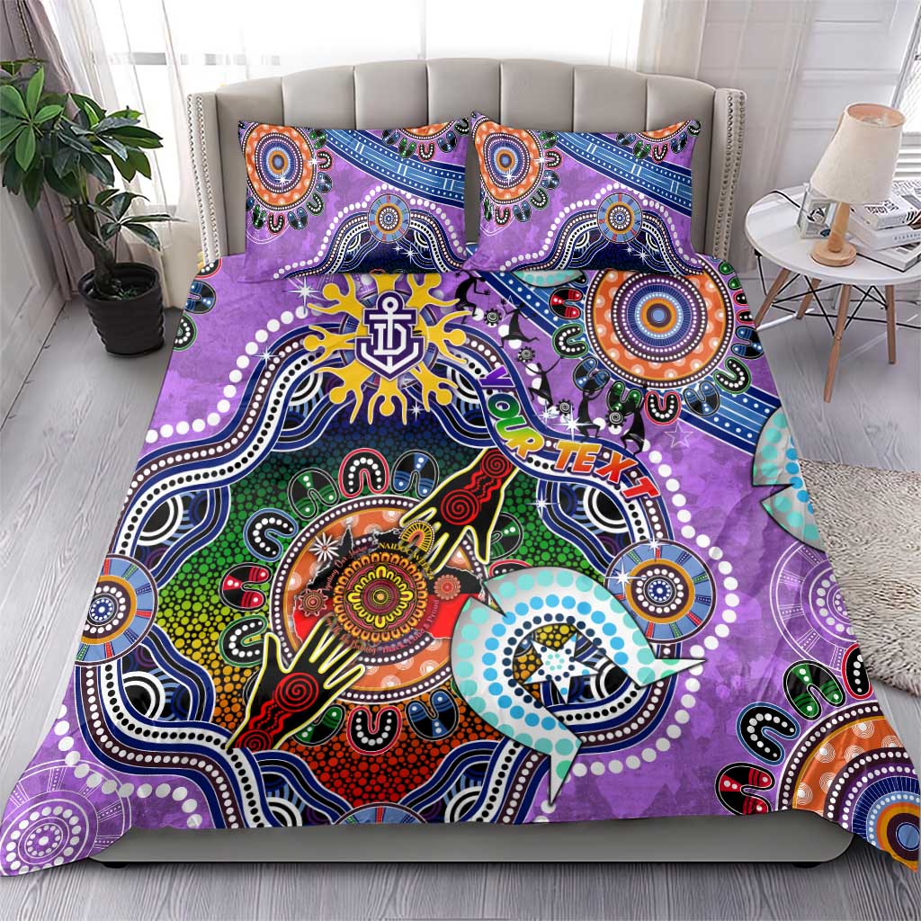 Custom NAIDOC Week 2024 Fremantle Dockers Freo Bedding Set Australia Aboriginal Dot Painting