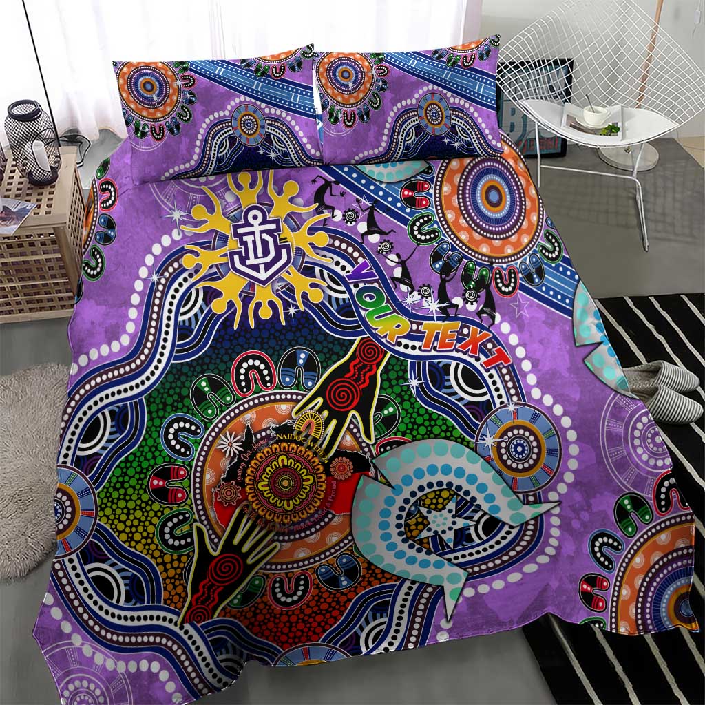 Custom NAIDOC Week 2024 Fremantle Dockers Freo Bedding Set Australia Aboriginal Dot Painting