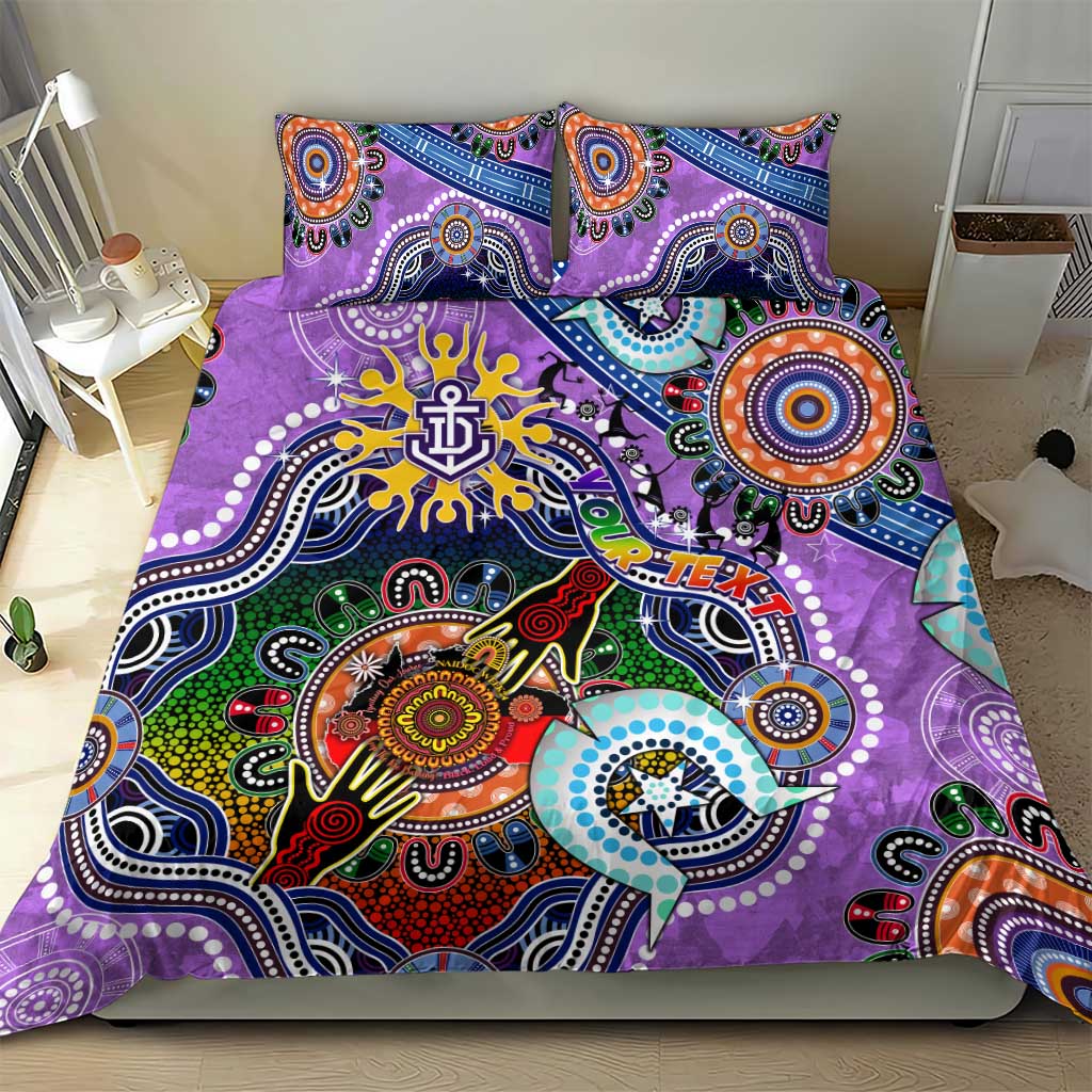Custom NAIDOC Week 2024 Fremantle Dockers Freo Bedding Set Australia Aboriginal Dot Painting