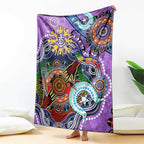 Custom NAIDOC Week 2024 Fremantle Dockers Freo Blanket Australia Aboriginal Dot Painting