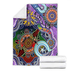 Custom NAIDOC Week 2024 Fremantle Dockers Freo Blanket Australia Aboriginal Dot Painting