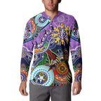 Custom NAIDOC Week 2024 Fremantle Dockers Freo Button Sweatshirt Australia Aboriginal Dot Painting