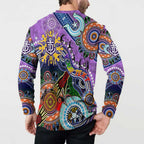 Custom NAIDOC Week 2024 Fremantle Dockers Freo Button Sweatshirt Australia Aboriginal Dot Painting
