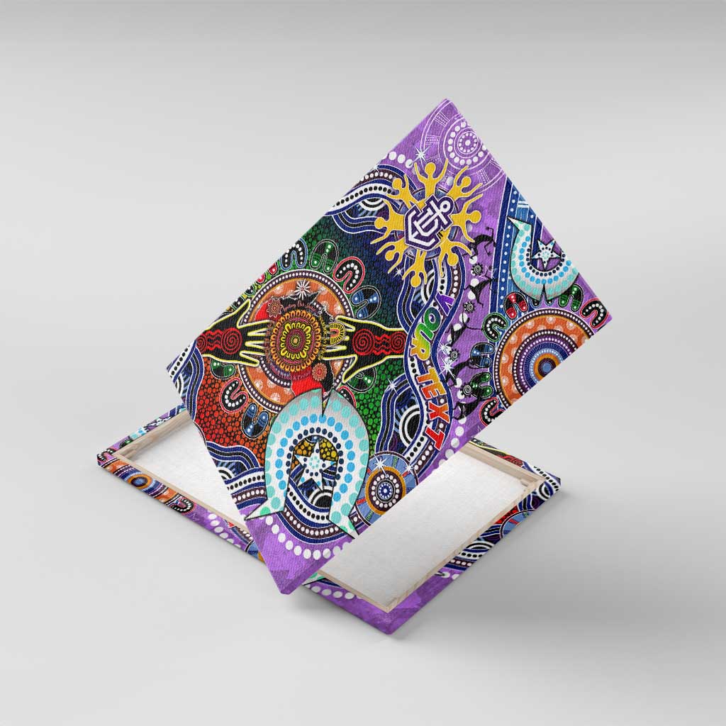 Custom NAIDOC Week 2024 Fremantle Dockers Freo Canvas Wall Art Australia Aboriginal Dot Painting