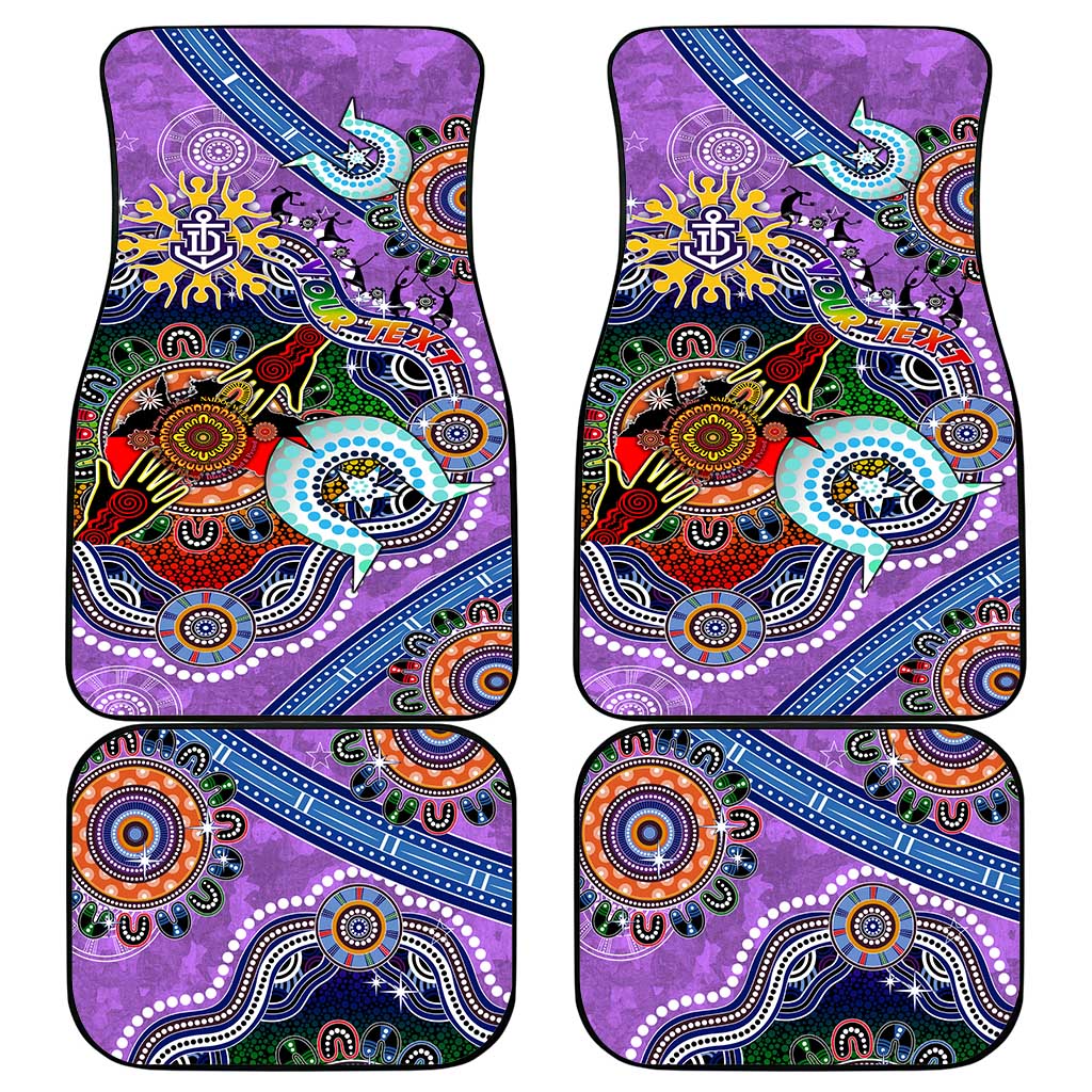 Custom NAIDOC Week 2024 Fremantle Dockers Freo Car Mats Australia Aboriginal Dot Painting