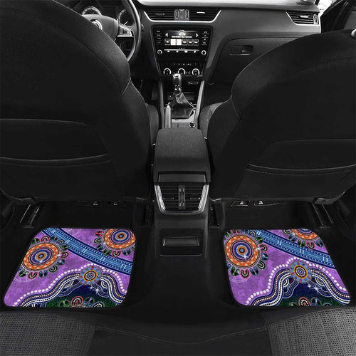 Custom NAIDOC Week 2024 Fremantle Dockers Freo Car Mats Australia Aboriginal Dot Painting