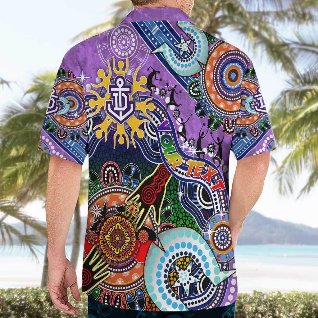Custom NAIDOC Week 2024 Fremantle Dockers Freo Hawaiian Shirt Australia Aboriginal Dot Painting