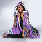 Custom NAIDOC Week 2024 Fremantle Dockers Freo Hooded Blanket Australia Aboriginal Dot Painting