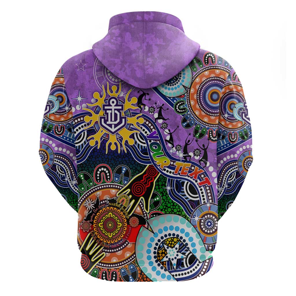 Custom NAIDOC Week 2024 Fremantle Dockers Freo Hoodie Australia Aboriginal Dot Painting