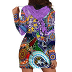 Custom NAIDOC Week 2024 Fremantle Dockers Freo Hoodie Dress Australia Aboriginal Dot Painting
