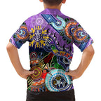 Custom NAIDOC Week 2024 Fremantle Dockers Freo Kid Hawaiian Shirt Australia Aboriginal Dot Painting