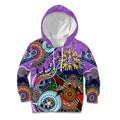 Custom NAIDOC Week 2024 Fremantle Dockers Freo Kid Hoodie Australia Aboriginal Dot Painting