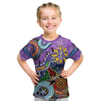 Custom NAIDOC Week 2024 Fremantle Dockers Freo Kid T Shirt Australia Aboriginal Dot Painting