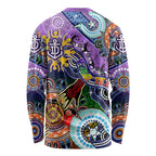 Custom NAIDOC Week 2024 Fremantle Dockers Freo Long Sleeve Shirt Australia Aboriginal Dot Painting