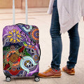 Custom NAIDOC Week 2024 Fremantle Dockers Freo Luggage Cover Australia Aboriginal Dot Painting