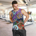 Custom NAIDOC Week 2024 Fremantle Dockers Freo Men Tank Top Australia Aboriginal Dot Painting