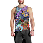 Custom NAIDOC Week 2024 Fremantle Dockers Freo Men Tank Top Australia Aboriginal Dot Painting