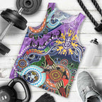 Custom NAIDOC Week 2024 Fremantle Dockers Freo Men Tank Top Australia Aboriginal Dot Painting