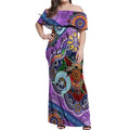 Custom NAIDOC Week 2024 Fremantle Dockers Freo Off Shoulder Maxi Dress Australia Aboriginal Dot Painting