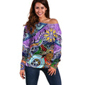 Custom NAIDOC Week 2024 Fremantle Dockers Freo Off Shoulder Sweater Australia Aboriginal Dot Painting