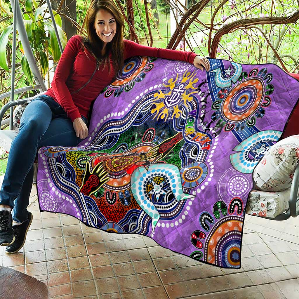 Custom NAIDOC Week 2024 Fremantle Dockers Freo Quilt Australia Aboriginal Dot Painting