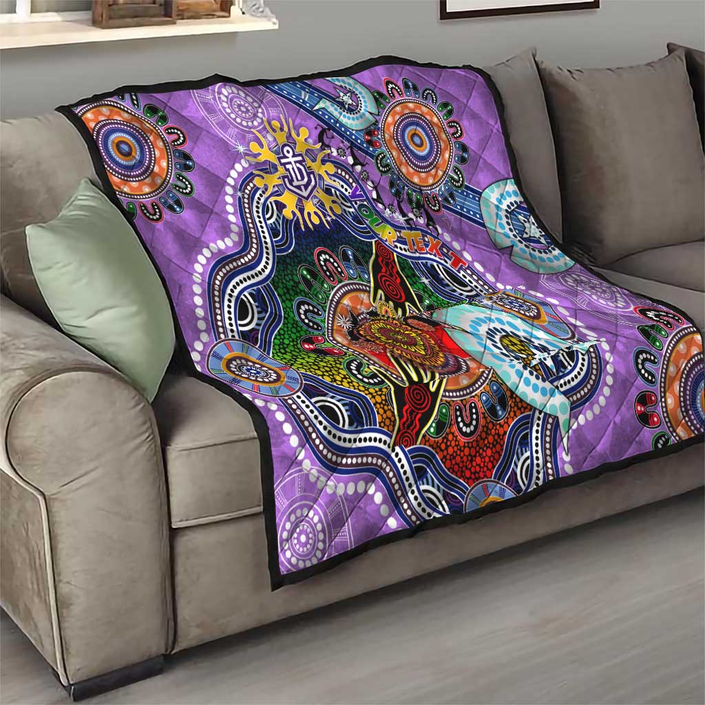 Custom NAIDOC Week 2024 Fremantle Dockers Freo Quilt Australia Aboriginal Dot Painting