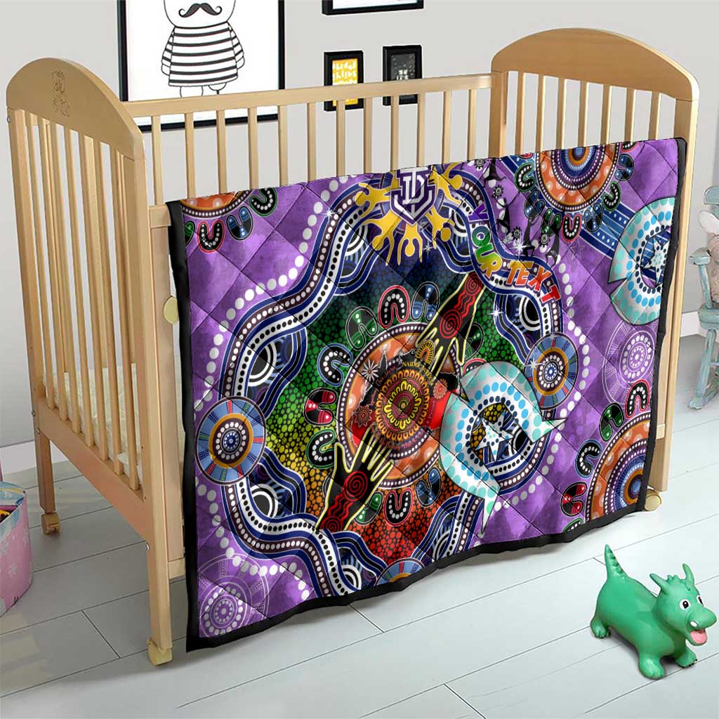 Custom NAIDOC Week 2024 Fremantle Dockers Freo Quilt Australia Aboriginal Dot Painting