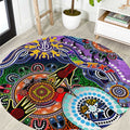 Custom NAIDOC Week 2024 Fremantle Dockers Freo Round Carpet Australia Aboriginal Dot Painting